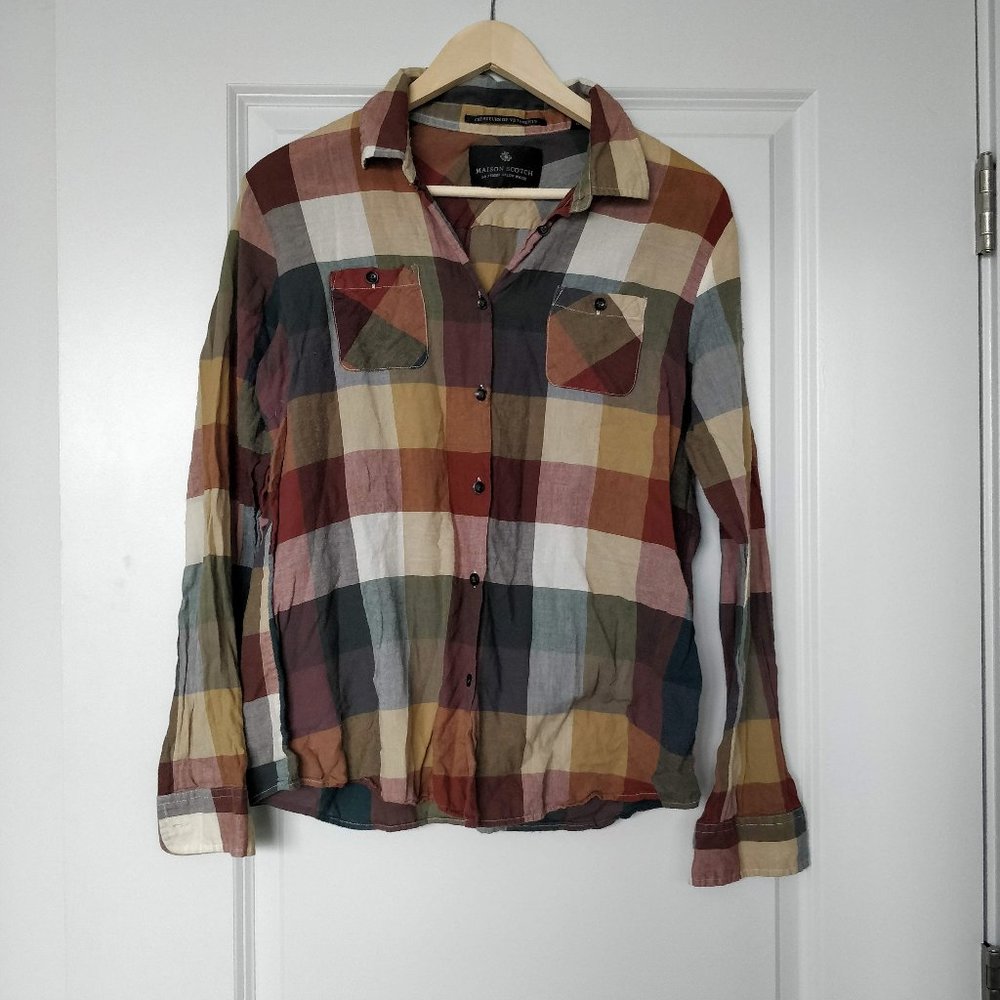 Maison Scotch Plaid Shirt M